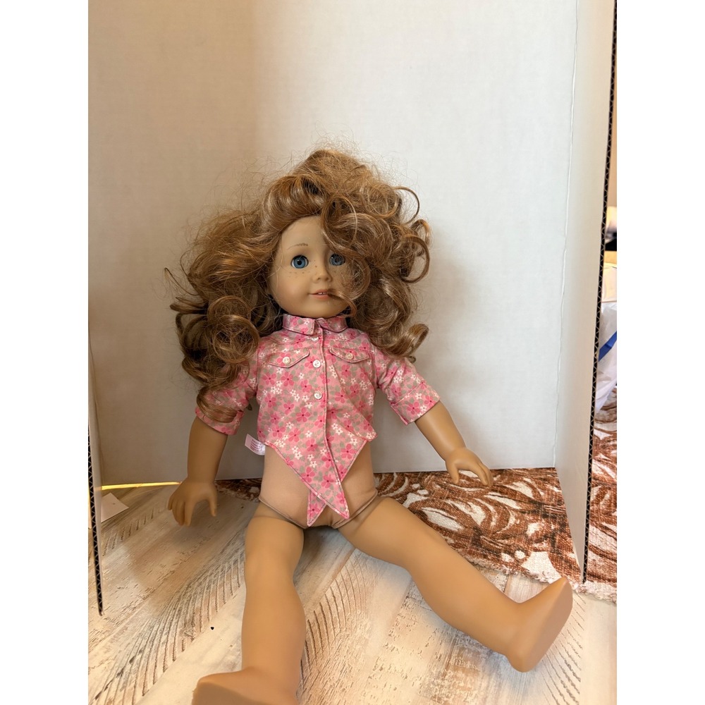 American Girl Doll Nicki Fleming 2008 Girl of the Year with Floral Shirt